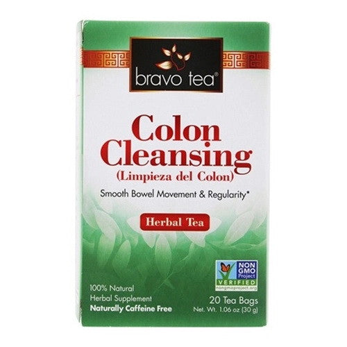 Bravo Tea 100% Natural Colon Cleansing Herbal Tea Bags, 20 Ea
